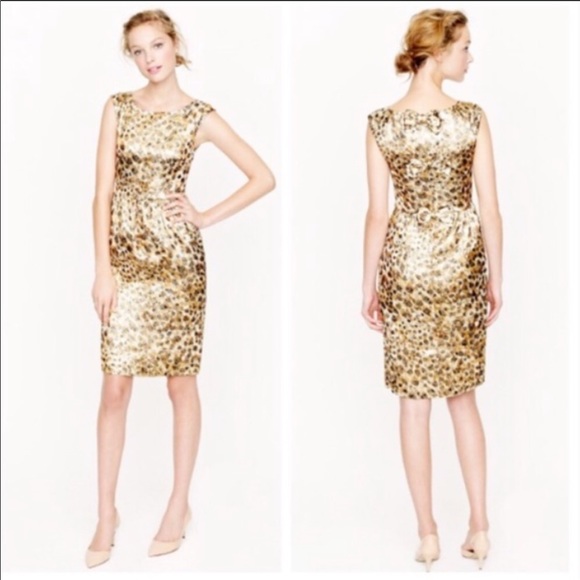 J. Crew Collection Lucille Cheetah Brocade dress - Picture 4 of 4